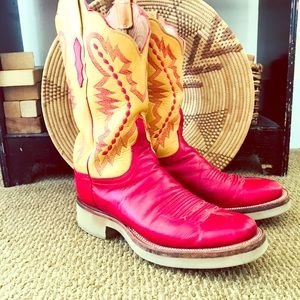 Lucchese 2000 Boots Red Women’s Size 9-1/2